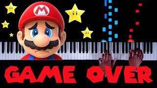 20 CLASSIC Mario quotGame Overquot Themes on Piano [upl. by Tebazile]