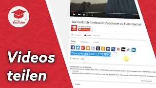 YouTube Video teilen So gehts  QuickTipp [upl. by Mij]