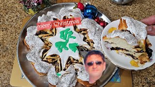 Drożdżowa gwiazda świąteczna z nadzieniem bakaliowym christmas cake [upl. by Kayla]