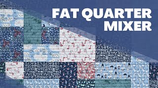 Fat Quarter Mixer Quilt  FREE pattern  quick easy and beginner friendly [upl. by Annaeerb]