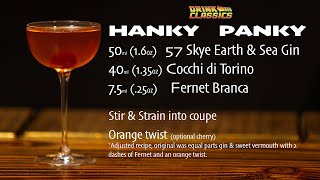 HANKY PANKY COCKTAIL on Drink Classics [upl. by Kumar486]