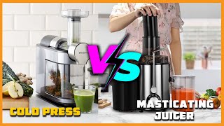 Cold Press vs Masticating Juicer [upl. by Kcirdneh]