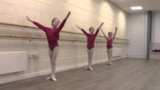 En Pointe Dance school RAD Grade 2 Ballet Barre exercises [upl. by Einyaj]