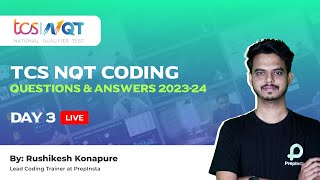 TCS NQT Coding Questions and Answers  20232024 [upl. by Carlita]