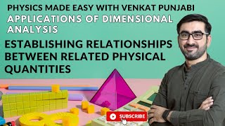 Uses of Dimensional Analysis Relationship between related physical quantities 11th amp 12th Concepts [upl. by Siseneg]