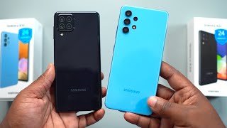 Samsung Galaxy A22 vs Samsung Galaxy A32  Durability Display Performance Camera Comparison [upl. by Flavia334]