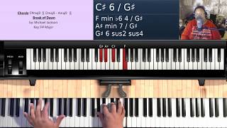 Break of Dawn by Michael Jackson  Piano Tutorial [upl. by Marrilee828]