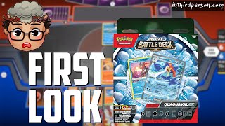 First Look at the Quaquaval ex Deluxe Battle Deck  Pokemon TCG Deck List  Matches [upl. by Randell]