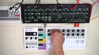 Handson Arturia BeatStep Pro step sequencercontroller [upl. by Ordnagela]