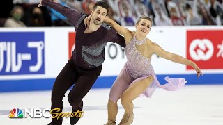 Madison Hubbell Zach Donohue win fourth consecutive title  Skate America  NBC Sports [upl. by Miharba833]