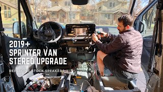 2019 Sprinter Van Stereo and Speaker UPGRADE [upl. by Dorelia]