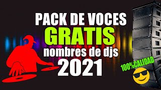 🎧 Super pack de voces gratis 2021🔥 Todos los nombres de djs con Waldemaro Martinez ✔ [upl. by Lyndsey]