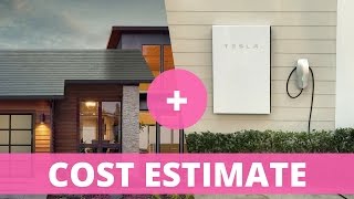 Tesla Solar Roof Cost Estimate with Powerwall 2 and Electricity Costs [upl. by Olwen530]