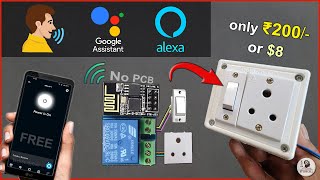 Simple IoT project using ESP01 ESP8266 Sinric Alexa amp Google Assistant control Relay 2024 [upl. by Four997]