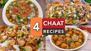 4 Special Chaat Recipe For Iftar Menu by Aqsas Cuisine Aloo Chana Chaat Kathiyawari Papri Chaat [upl. by Ase]