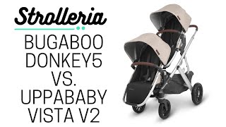 Bugaboo Donkey5 vs UPPAbaby VISTA V2 Stroller Comparison [upl. by Constantina404]