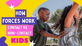 What is Force Contact and NonContact Force Grade 3 4 amp 5  Science for Kids [upl. by Ailama]