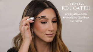 Anastasia Beverly Hills Brow Wiz amp Clear Brow Gel  PRETTY EDUCATED [upl. by Clarissa825]