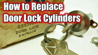 How to Replace Door Lock Cylinders Quick and Easy  Remove and Install Door Locks [upl. by Ydroj]