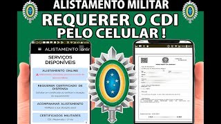 ALISTAMENTO MILITAR COMO REQUERER O CDICERT DE DISPENSA DE INCORPORAÇÃO PELO CELULAR alistamento [upl. by Bean]