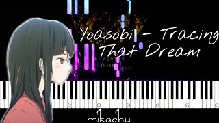 YOASOBI  Ano Yume Wo Nazotte Tracing That Dream Piano Tutorial Synthesia [upl. by Eissel]