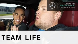 Lewis Hamilton vs James Corden  ForeverFaster [upl. by Agretha]