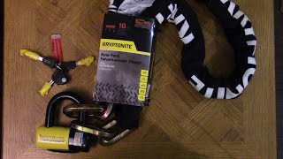 Kryptonite New York Fahgettaboudit Chain Lock Review [upl. by Assetak]