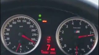 Bmw E60 M5 acceleration 0330 kmh  top speed [upl. by Trinity]