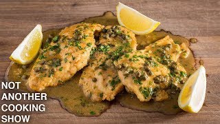 how to make EASY CHICKEN PICCATA [upl. by Oiludbo]