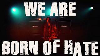 SUICIDAL ANGELS  Born of Hate OFFICIAL LYRIC VIDEO [upl. by Hilarius]