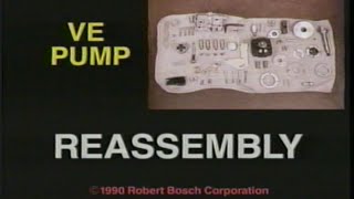 BOSCH VEPump Reassembly [upl. by Noyr]