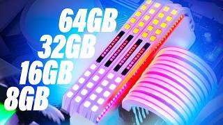 Wie viel RAM braucht man 2024 8GB vs 16GB vs 32GB vs 64GB [upl. by Darice432]