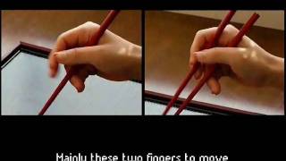 The Answer Book Guide to mastering the chopsticks within 5 minutes How to hold chopsticks [upl. by Vierno551]