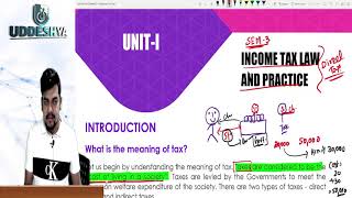 1  BCOM  SEM3  CHAPTER1  INCOME TAX LAW amp PRACTICE  CORE6 [upl. by Aihsetel]