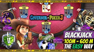 GOP 3  20 Billion Comeback on Blackjack  Governor of Poker 3 Highlights [upl. by Amehsyt]