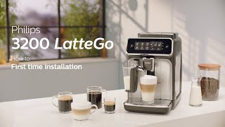 Philips Series 3200 LatteGo EP324670 Automatic Coffee Machine  How to Install and Use [upl. by Andras]