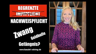 Begrenzte Impfpflicht Zwangsweise Durchsetzung Bußgeld Gefängnis [upl. by Veronika831]