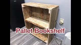 How To Build A Pallet Bookshelf [upl. by Ahsla728]