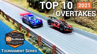 Top 10 Overtakes of 2021 Diecast Racing Tournament Series [upl. by Kurys303]