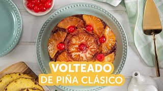 Volteado de piña el pastel de piña mas suave esponjoso y húmedo tan fácil que te sorprenderá [upl. by Wieche320]