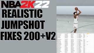 NBA 2K22  200 realistic jumpshot fixes v2 by Glitch [upl. by Ramas409]