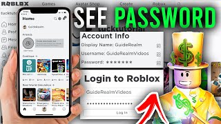 How To See Your Roblox Password  Best Guide [upl. by Dera]