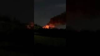 Vasto incendio in azienda avicola [upl. by Bigner]