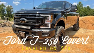 Ford F250 Lariat Sport Covert Edition Leveled on 37s NO DOUBT HOMERUN Truck Review 2021 Super Duty [upl. by Charbonnier]