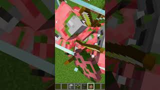 1000 Zombie Pigmans VS Anvil shorts minecraft [upl. by Noval246]