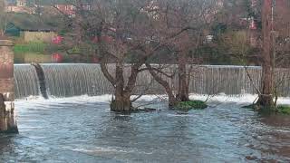 River Derwent Waterfalls At Belper River Gardens 4K [upl. by Aley]