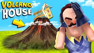 Putting The Neighbors House INSIDE A VOLCANO  Hello Neighbor Gameplay Mods [upl. by Busch]