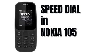 How to Enable Speed dial in NOKIA 105 Mobile [upl. by Malia]