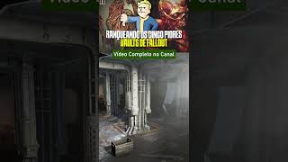 O VAULT DE FALLOUT PARA DEPENDENTES QUIMICOS fallout4 fallout3 fallout fallout76 [upl. by Aimekahs]