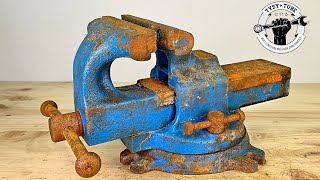 Rusty Swivel Vise  Perfect Restoration [upl. by Henrie306]